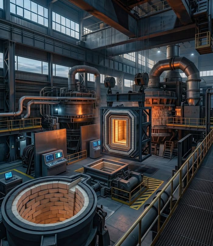 Cement kiln interior